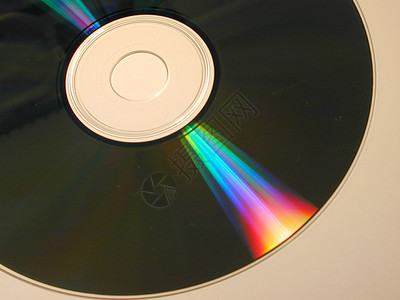 光谱在CD或DVD光盘上发光背景图片