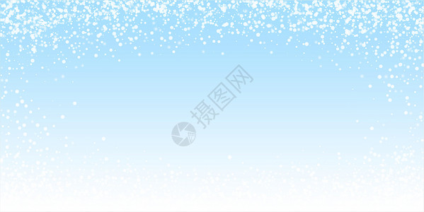 圣诞降雪背景 精细的飞雪薄片和恒星 节日冬季银雪花覆盖模板 矢量插图新年微光星星雪片魅力钻石庆典暴风雪魔法辉光背景图片