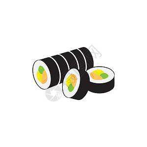 筷子素材免费寿司无标志的免费矢量插图鱼片菜单海鲜筷子餐厅海苔海藻食物黑色插画