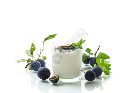自制酸奶饮料成熟夏天高清图片