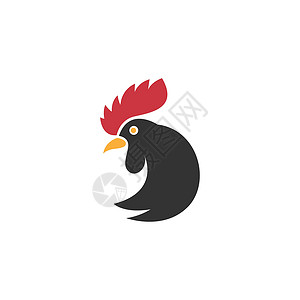 鸡图标鸡标图标设计吉祥物公鸡艺术油炸食物农场餐厅菜单卡通片家禽插画