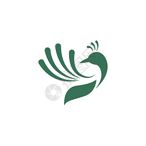 孔雀图标徽标设计野生动物尾巴羽毛动物情调翅膀异国标识背景图片