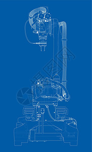 工业机器人操纵者自动化技术电脑机器电缆发动机控制机器人工程力学背景图片