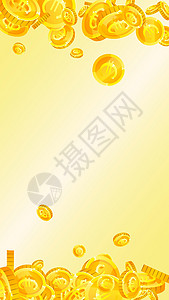 欧洲联盟的欧元硬币贬值 碎金利润空气银行业金子飞行大奖现金插图墙纸彩票背景图片