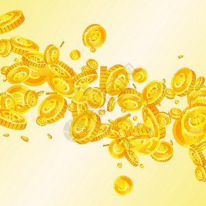 欧洲联盟的欧元硬币贬值 碎金银行业金币游戏飞行空气财富大奖货币金属艺术品背景图片