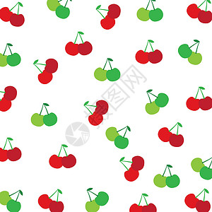 樱桃背景图标模板插图食物水果墙纸红色背景图片