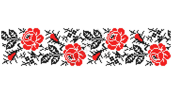 乌克兰的毛巾装饰品 叫做矢量 hrpringnyk向量设计墙纸叶子国家刺绣装饰风格文化边界边框背景图片