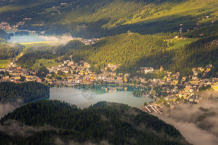席尔瓦普拉纳欧洲瑞士阿尔卑斯山高清图片