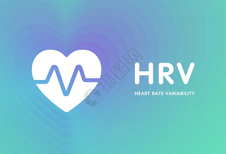 振荡的心率变异概念说明 HRV - 心跳 拍打间距之间的时间差异插画