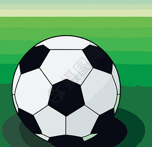 足球在球场上插图联盟团队圆形绿色体育场背景图片