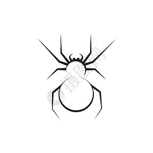 蜘蛛岩蜘蛛图标徽标矢量卡通片黑色标识网络蜘蛛网标志危险昆虫吉祥物插图插画