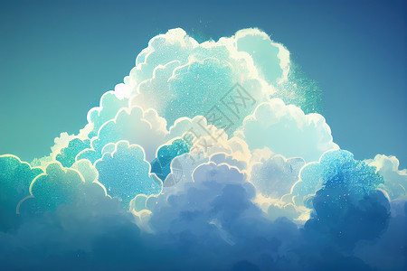 美丽的抽象云彩和清晰的蓝色天空景观自然背景图片