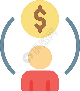 美元经理帐户照片利润商业互联网银行顾客货币硬币背景图片