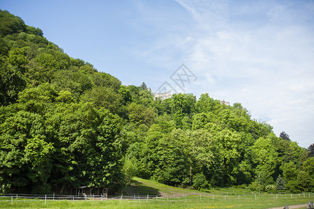 萨莫博古老城镇的废墟三宝森林建筑学堡垒城堡风景研究生石头地标旅游背景图片