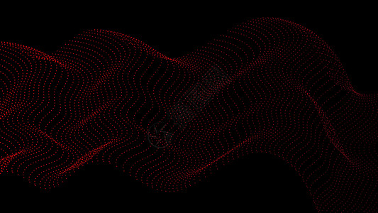 脱离险情脱离暗底背景和纹理的红色点粒子波形数字远期概念(红点)抽象技术设计图片