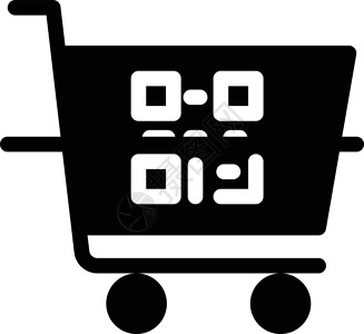 二维码营销扫描销售商业购物车插图产品经济架子支付背景图片