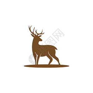 鹿标图标标识标志设计插图模板喇叭荒野绘画猎人潮人野生动物标签邮票鹿角艺术背景图片