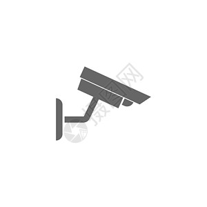 阿拉伯卫星电视台Ch闭路电视图标平板设计插图模板安全隐私注意力犯罪危险警察间谍警告视频技术插画
