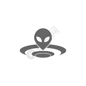 UFO 图标标志标识设计插图科学网络旅行外星人技术飞行宇宙行星车辆身份背景图片