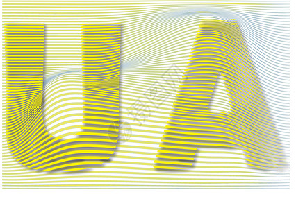 乌克兰主题 文字 缩写 爱国内容坡度墙纸条纹对角线横幅黄色插图背景图片