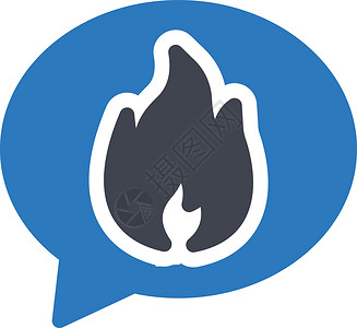 聊天商业气泡讲话垃圾邮件社会演讲技术论坛插图火焰背景图片