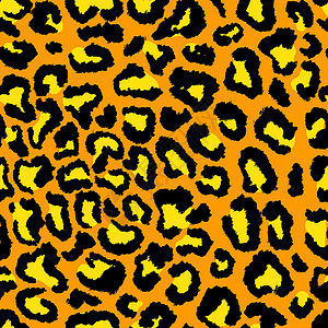 豹猫豹状模仿无缝模式 矢量插图毛皮墙纸织物动物园猎豹打印异国衣服丛林情调插画