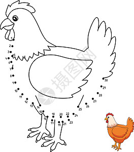 大暑将至孩子们的点点至点鸡鸡孤立颜色页面插画
