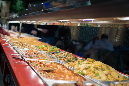 欧洲自助餐餐厅传统亚洲食品(Europe)高清图片