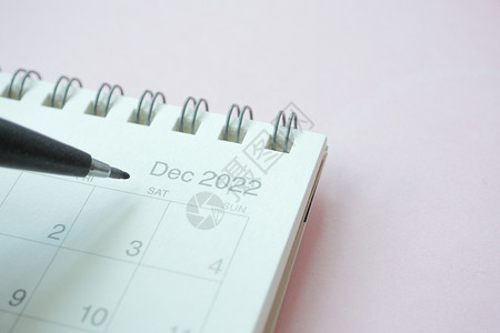 12月的日历详细拍摄 T备忘录年度记忆笔记会议议程桌子规划师背景图片
