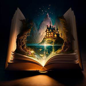 有魔法的书天赋天空高清图片