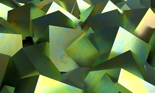壁纸 绿色抽象的多冰原 3D纹理 背景立方体插图多边形矩形地面卡片长方形数字多面体艺术背景图片