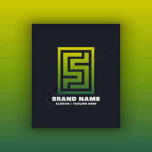简单字母S S 标识设计模板品牌世界社区六边形迷宫插图身份徽标三角形环境背景图片