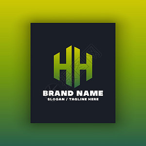 HH 标识设计模版品牌世界迷宫商业插画家环境三角形身份正方形公司背景图片