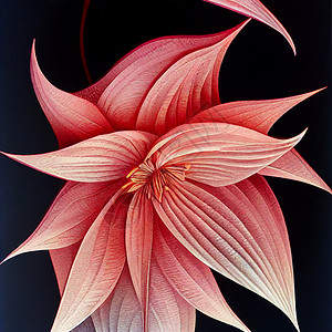 黑底的花朵是水色粉红百合花植物场地绘画花束百合插图花园墙纸艺术植物群背景图片