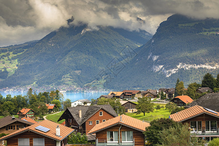 布里恩诺德风景瑞士文化高清图片