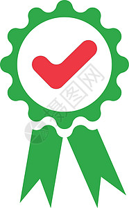 质量标记 矢量报酬胜利客户绿色审查绘画徽章证书卡通片质量背景图片