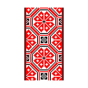 传统乌克兰族裔无缝丝型斯拉夫装饰品 单位 千瓦刺绣插图包装艺术像素剪贴簿民间纺织品织物图案背景图片