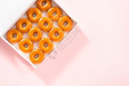 甜甜圈盒子高架背景图片