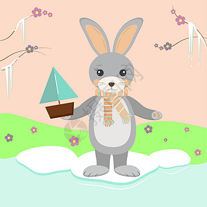 兔子朋友春天流的兔子号发射艇设计图片