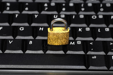 键盘分类素材有保障数据外设概念机密硬件安全挂锁笔记本电脑保卫技术背景