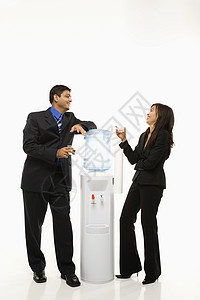 水冷却器的谈话背景图片