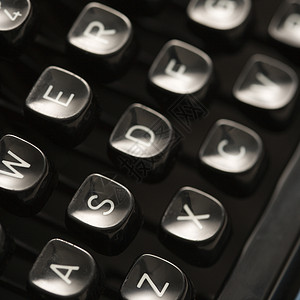 键盘打字机钥匙正方形焦点杠杆机械类型选择性古董字母商业机器背景图片
