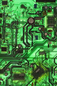 电脑硬件电路板计算机绿色科学硬件芯片工程电路技术数据电脑背景