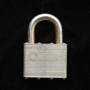 斜板锁挂锁正方形安全金属锁定对象背景图片