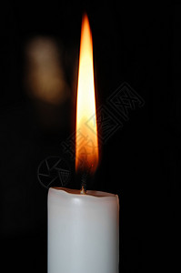 蜡烛的火焰白色背景图片