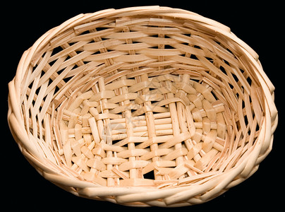 编织篮子食物柳条托盘艺术家庭稻草材料手工装饰品宏观高清图片