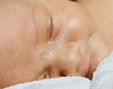 婴孩婴儿睫毛眼睛儿子诞生生活医生儿科宏观孩子毛巾高清图片