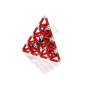 力量团体单元四面体插图金字塔技术三角形背景图片