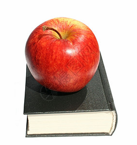 带书的苹果红色学生学习建筑教学学校文学图书考试背景图片