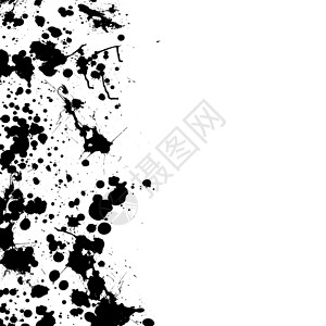 黑色点边框内墨拼样边框横幅插图墙纸涂鸦框架白色概念液体创造力缺陷背景